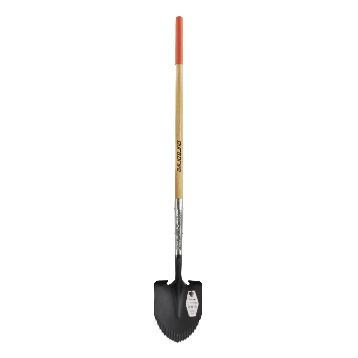 DuraDrive 60 in. Wood Beige Round Point Carving Shovel