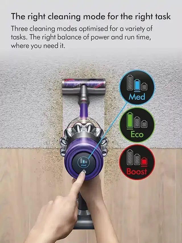 Dyson V11 Cordless Vacuum Cleaner, Nickel/Blue With up to 60 minutes run time