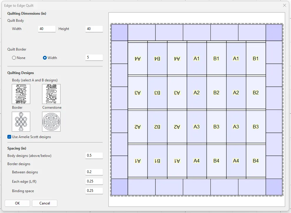 Edge-to-Edge Plug-in for My Quilt Planner™ (Physical Card)