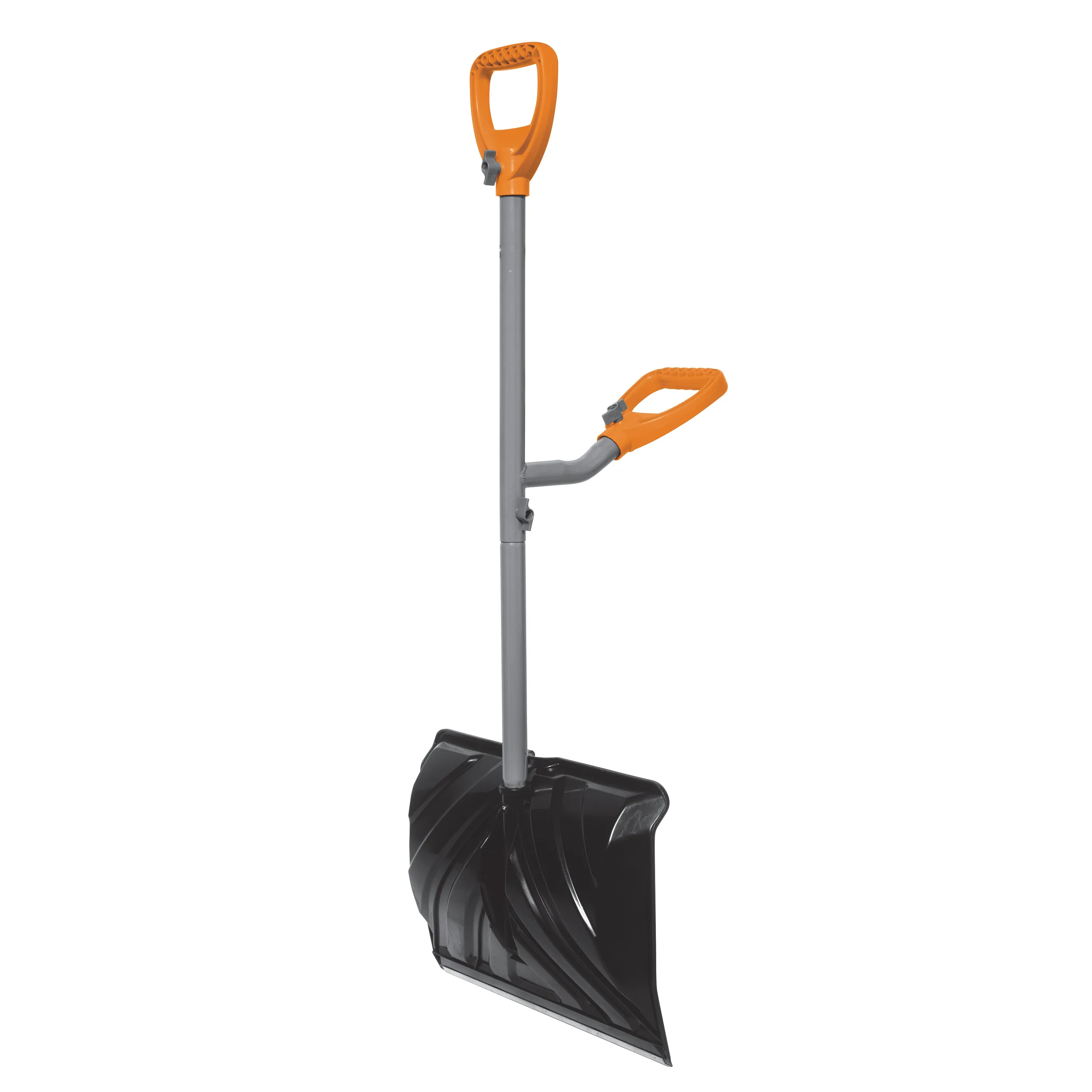 Ergie Systems ERG-SNSH18 Steel Shaft Impact Resistant Snow Shovel | 18-Inch Shovel | 34.5-Inch Shaft | Push/Scoop Combination Blade