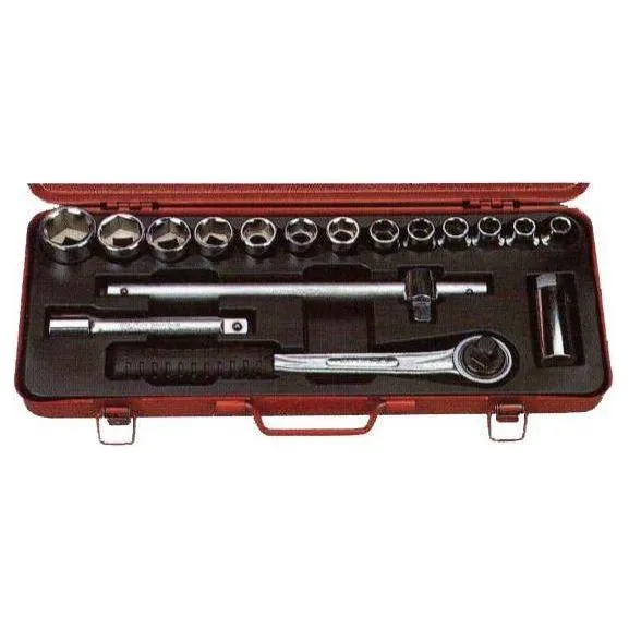 Flag F418M 1/2" Drive Socket Wrench Set Metric (18pcs)