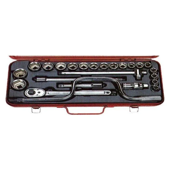 Flag F425S 1/2" Drive Socket Wrench Set Inches (25pcs,12pts)