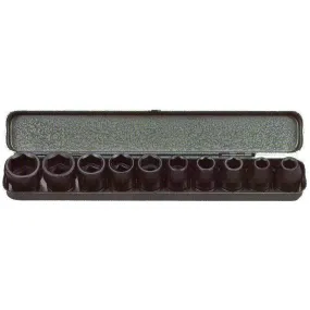 Flag IS4-10 1/2" Drive Impact Socket Wrench Set (10pcs, 6pts)