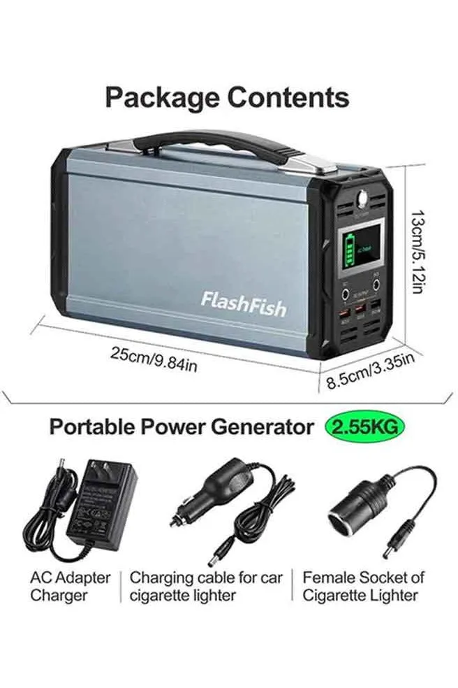 FlashFish G300 300W Solar Generator