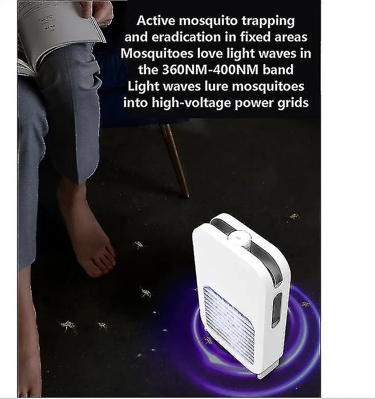 Fly Killer, Two-in-one Household Mute Mosquito Killer Led Dual-use Mosquito Swatter