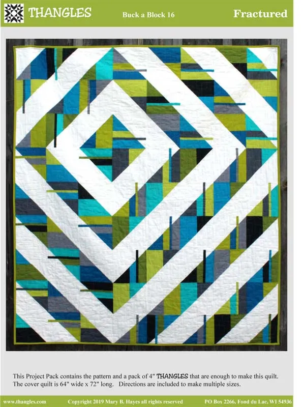 Fractured Modern Quilt Pattern - BAB 16