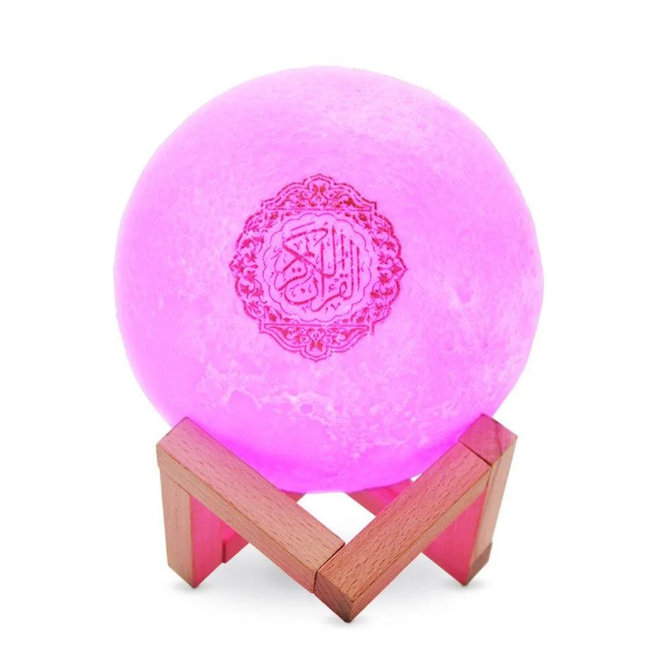 FTE Wireless Speaker Usb Charging 3D LED Globe Moonlight With Wooden Frame Home Decoration Desktop Decoration