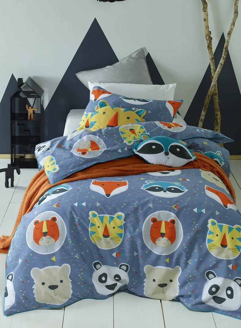 Funny Faces Jiggle & Giggle Quilt Cover Set & 2 Cushions Package