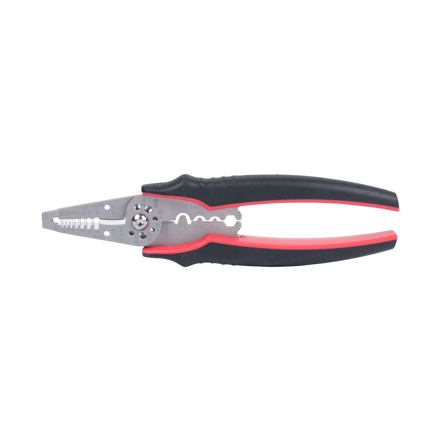 Gardner Bender GESP-70 Pro Grade 3-in-1 Stripper/Crimper/Cutter, SS, 8.25" Sym Handle, 10-22 AWG