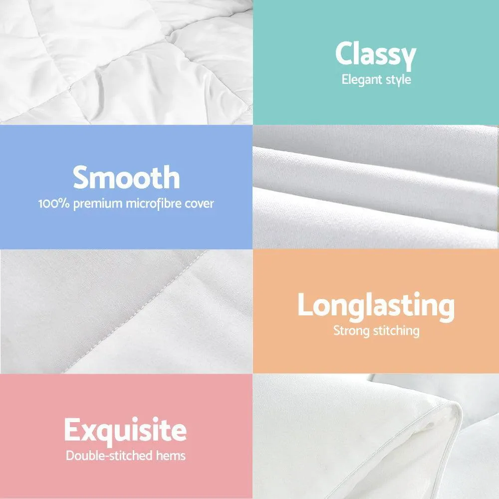 Giselle Bedding King Size 400GSM Microfibre Bamboo Microfiber Quilt