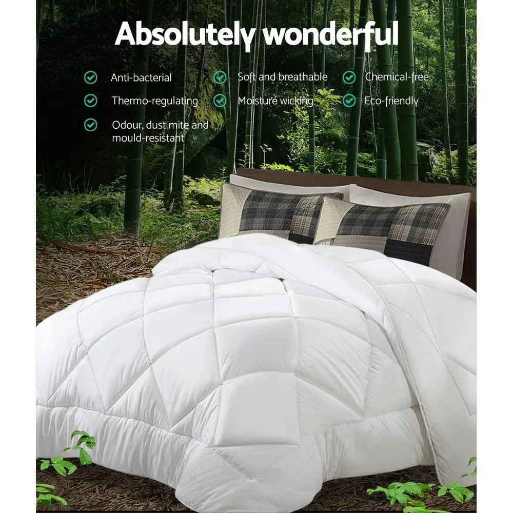 Giselle Bedding Super King 800GSM Microfibre Bamboo Microfiber Quilt