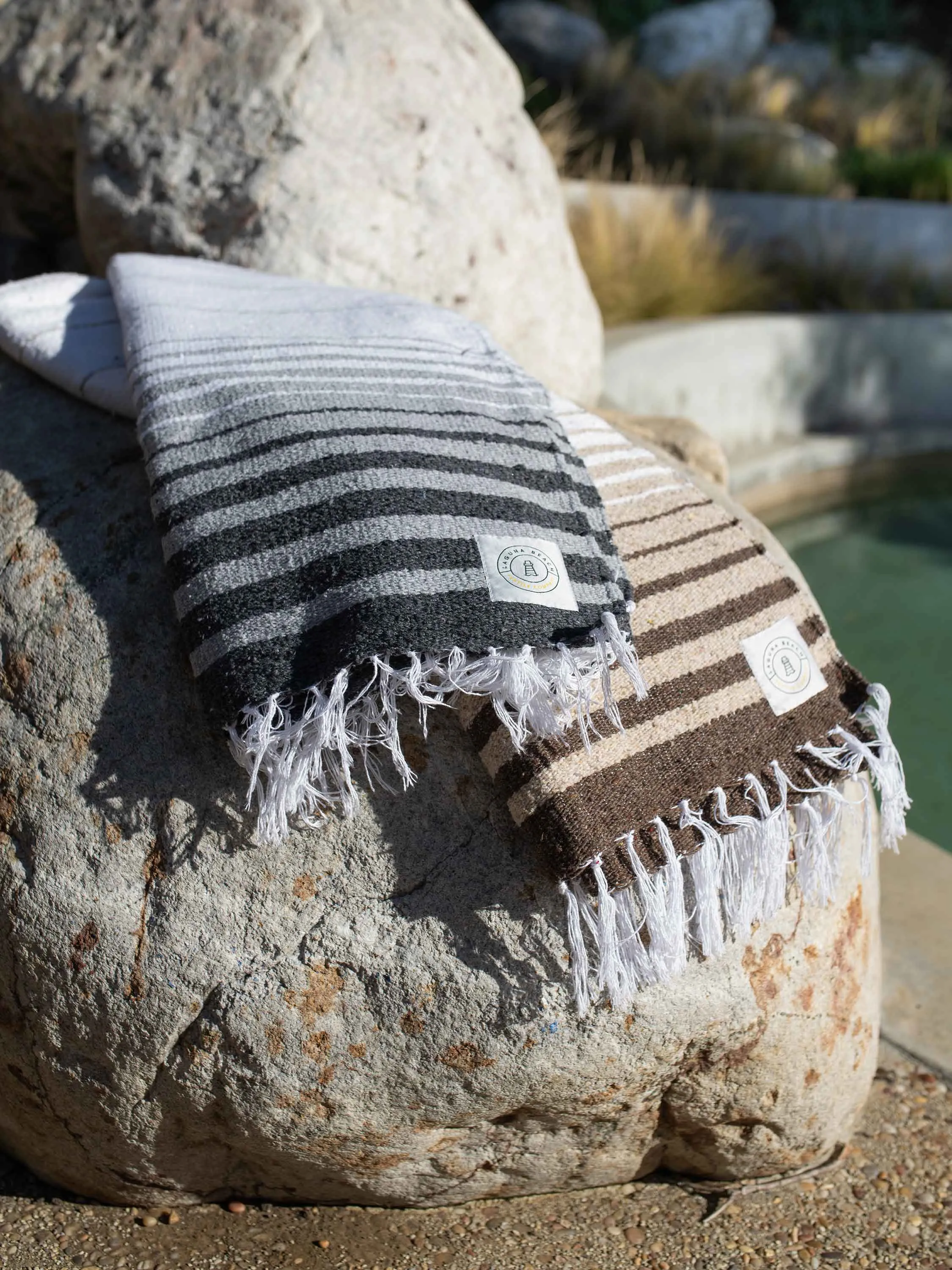 Gray Tulum Mexican Blanket