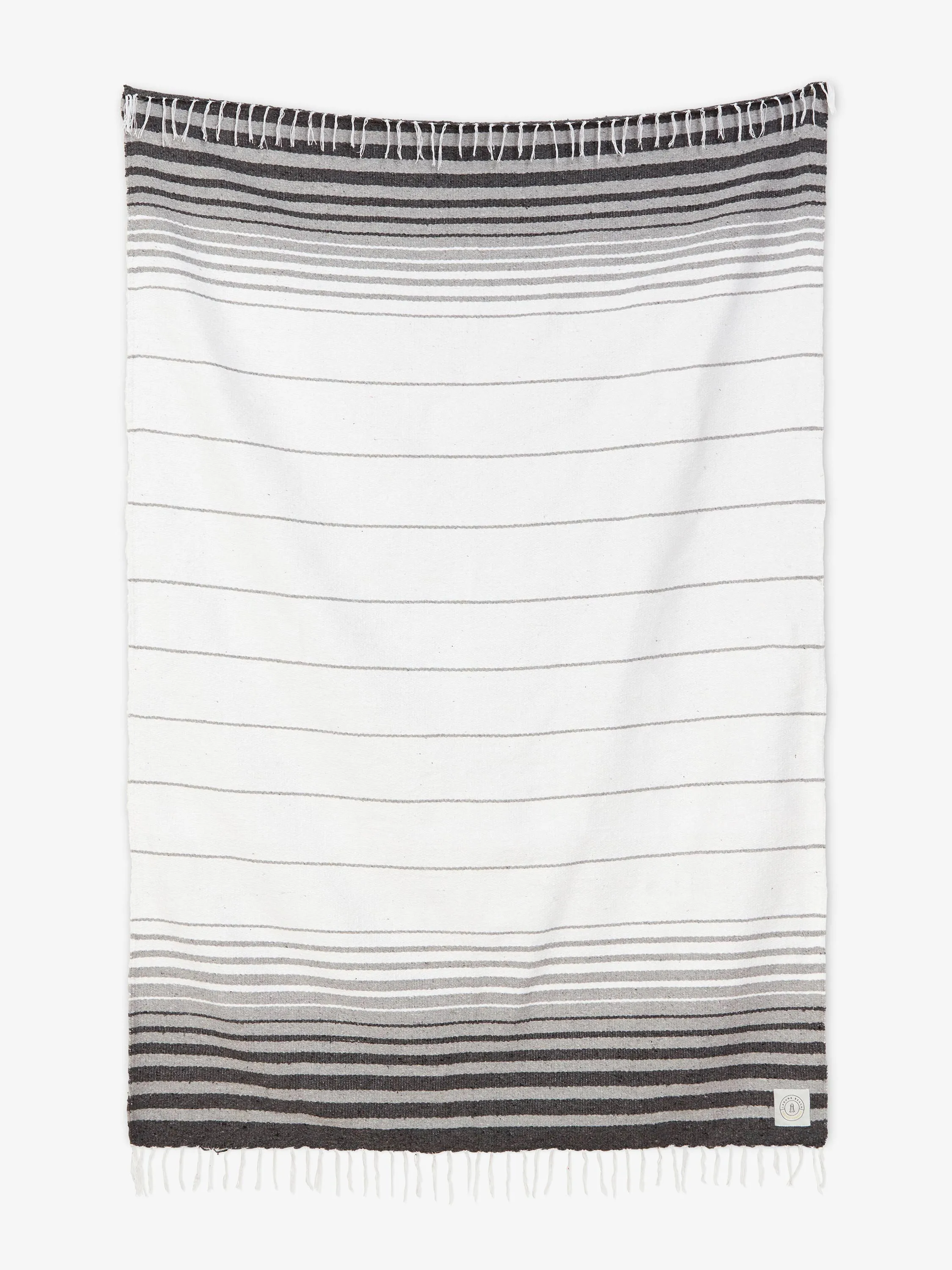 Gray Tulum Mexican Blanket