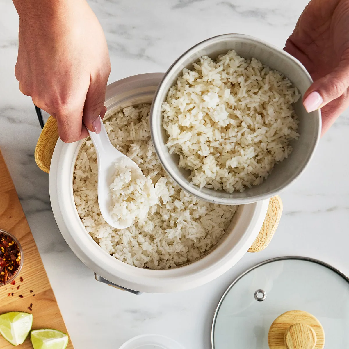 GreenLife 1.5-Quart Rice Cooker | Quartz Gray