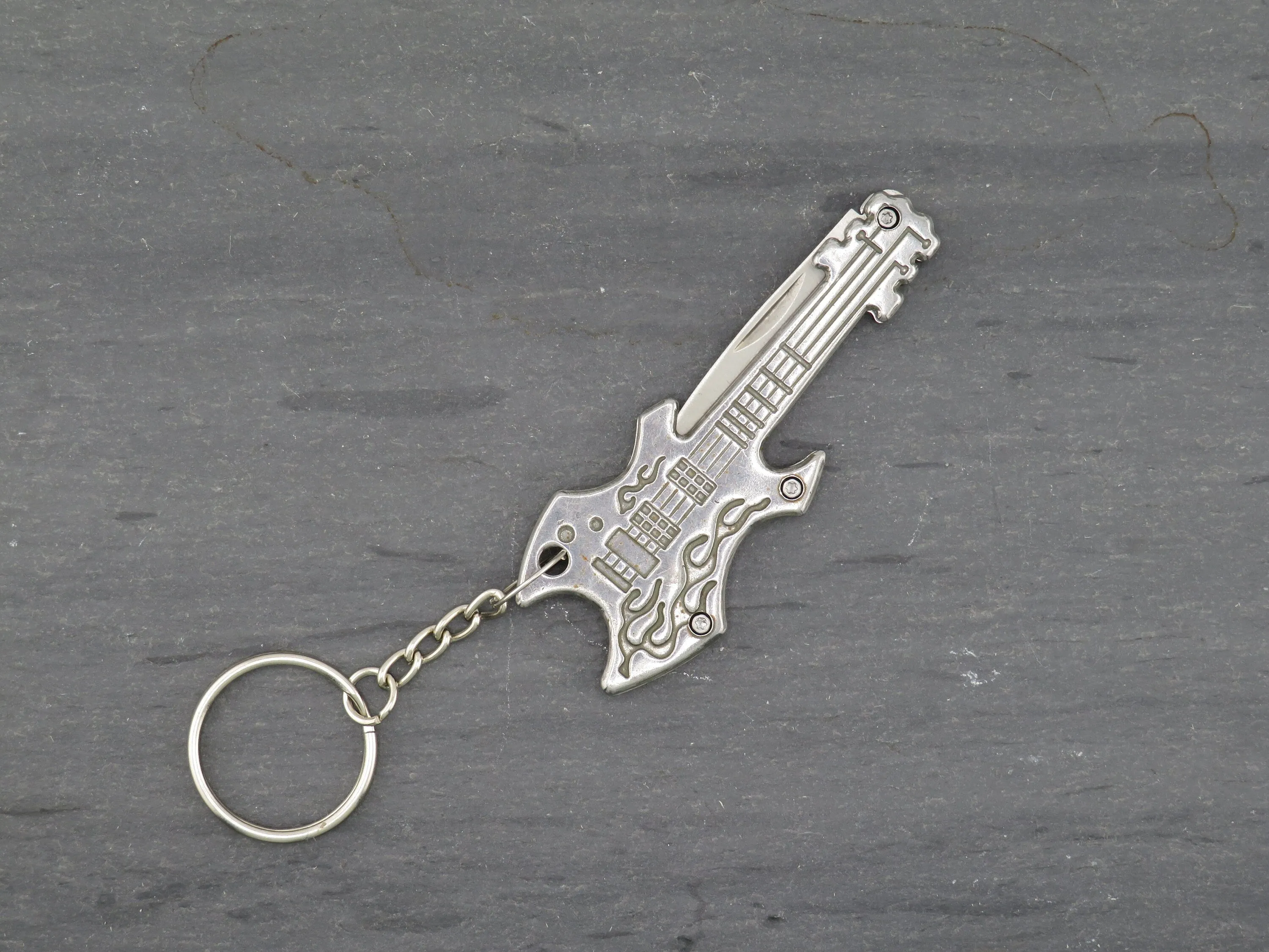 Guitar Mini Knife Keyring