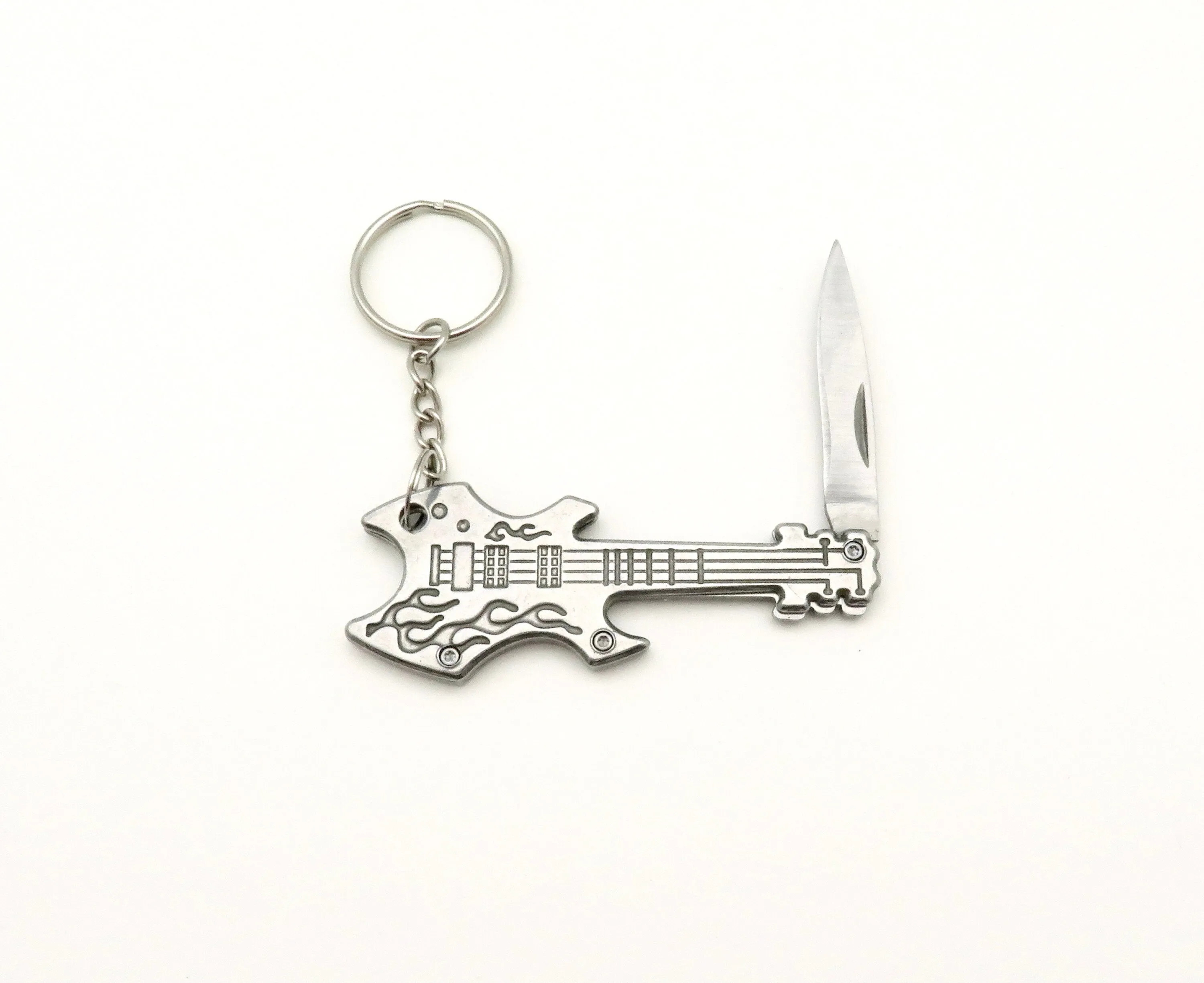 Guitar Mini Knife Keyring