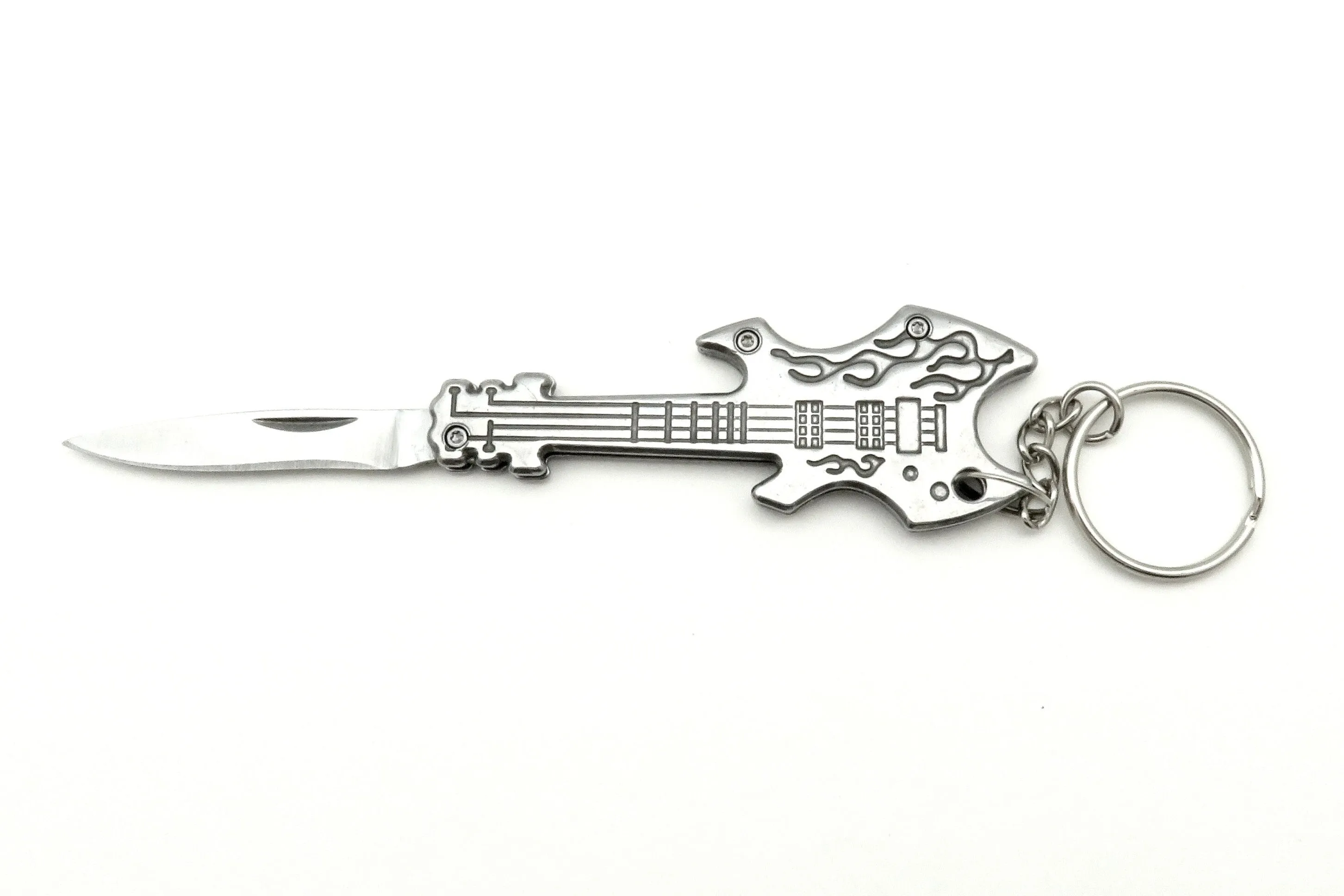 Guitar Mini Knife Keyring