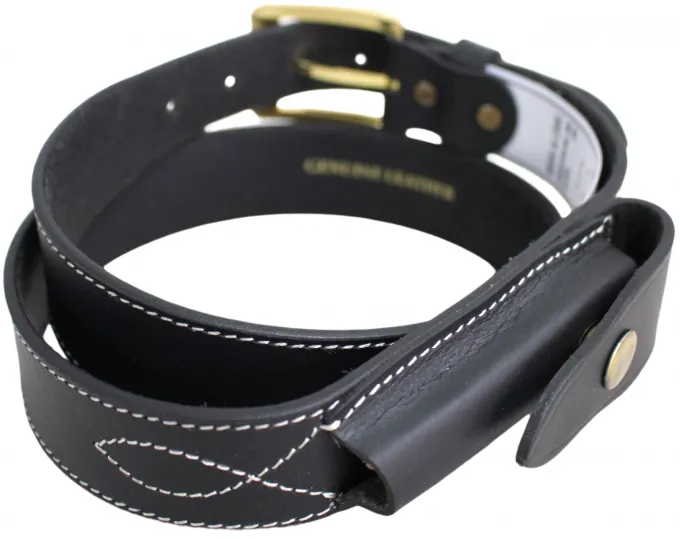 Hide & Chic Stockman’s Leather Knife Belt with Knife pouch. Black or Brown. Style: 41014