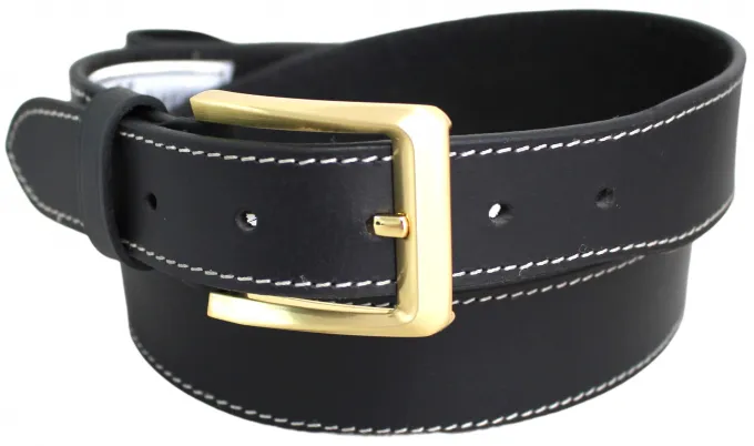 Hide & Chic Stockman’s Leather Knife Belt with Knife pouch. Black or Brown. Style: 41014