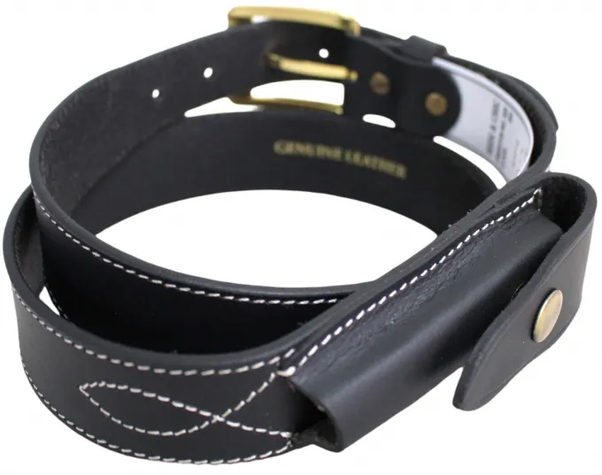 Hide & Chic Stockman’s Leather Knife Belt with Knife pouch. Black or Brown. Style: 41014