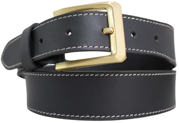 Hide & Chic Stockman’s Leather Knife Belt with Knife pouch. Black or Brown. Style: 41014