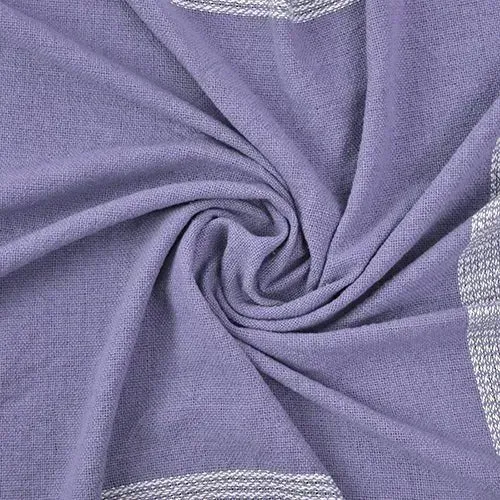 Highland 80290PHW Purple Heather/White Throw Blanket