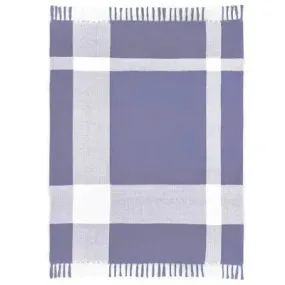 Highland 80290PHW Purple Heather/White Throw Blanket