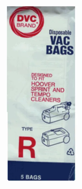 Hoover R Bags DVC Brand Vacuum Bags - 5 in a pack