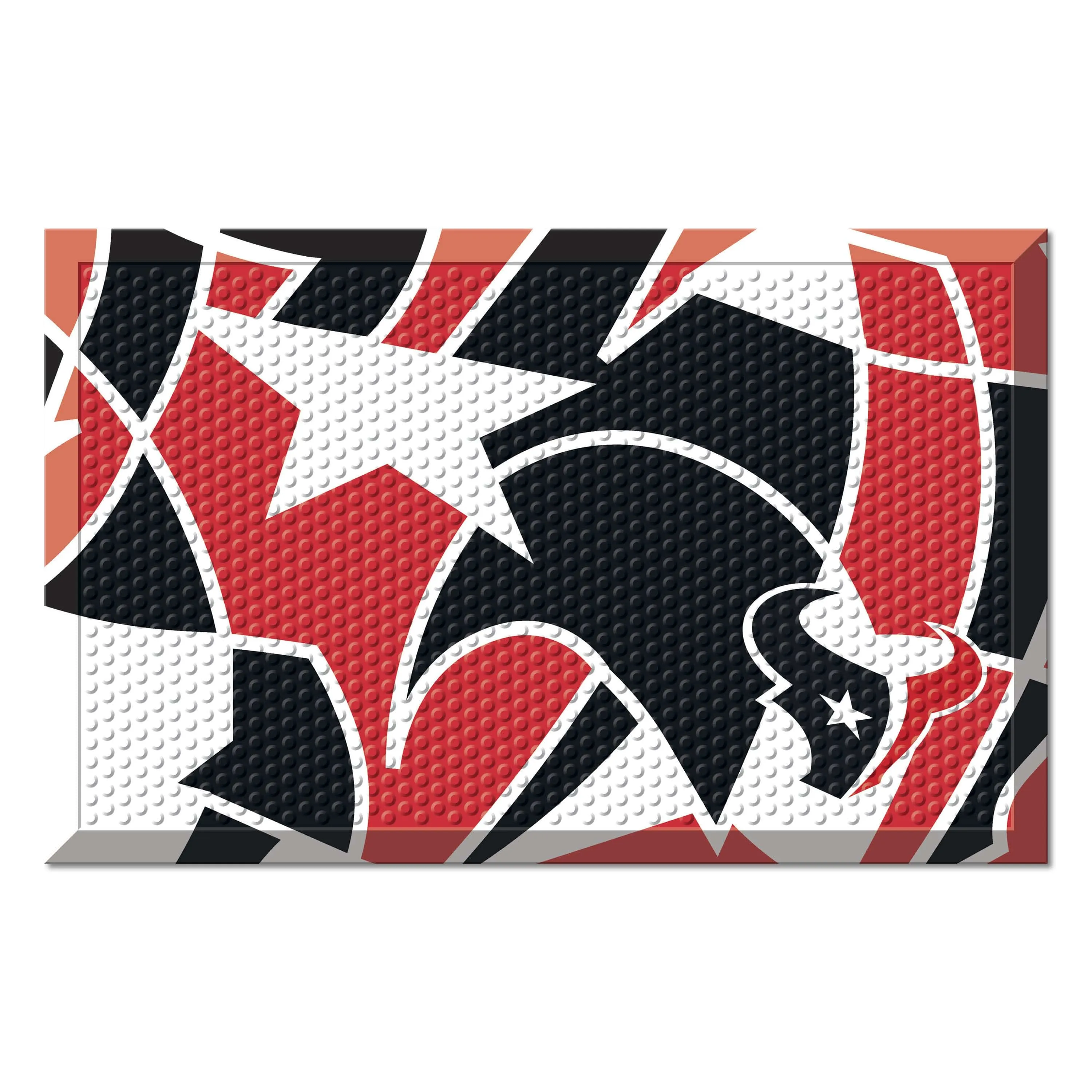 Houston Texans Rubber Scraper Door Mat XFIT Design