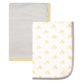 Hudson Baby Cotton Swaddle Blankets, Ducks