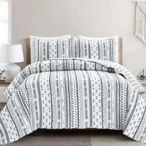 Hygge Stripe 3 Piece Quilt Set