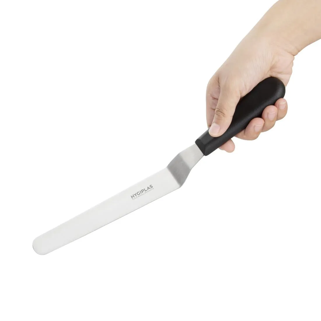 Hygiplas Angled Blade Palette Knife Black 19.5cm - D410