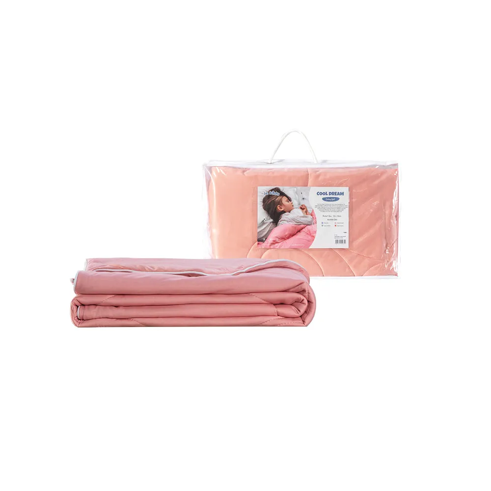 IE Kids Cool Dream Cooling Quilt - Peach Salmon