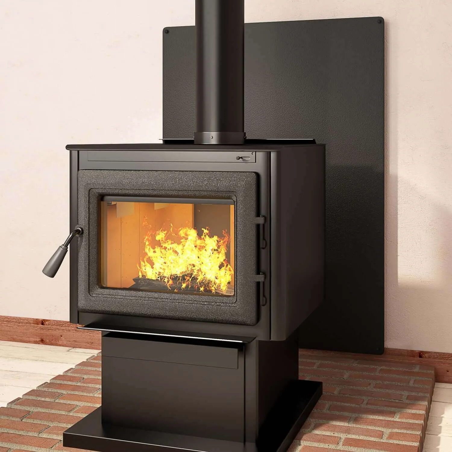 Imperial 36" x 52" Pebble Stove Board - Black