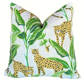 Indoor/Outdoor Cheetah Pillow Cover in Black or Cream