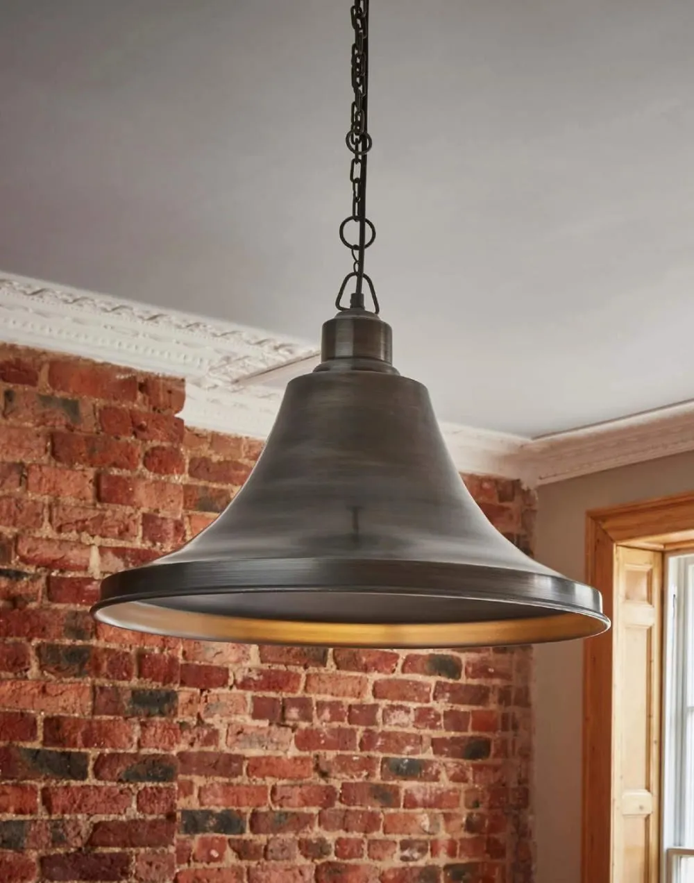 Industville Brooklyn Vintage Giant Metal Pendant Light