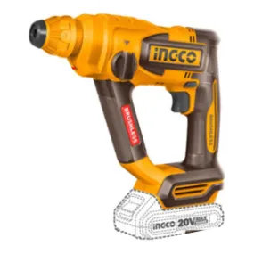 Ingco CRHLI201881 Cordless BL Li-Ion Rotary Hammer Drill 20V 2.0AH