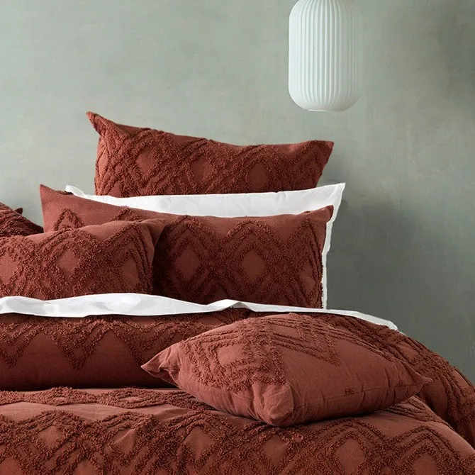 Jaipur Terracotta Quilt Cover Set by Bianca