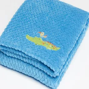 Jiggle & Giggle Blue Fleece Baby Blanket