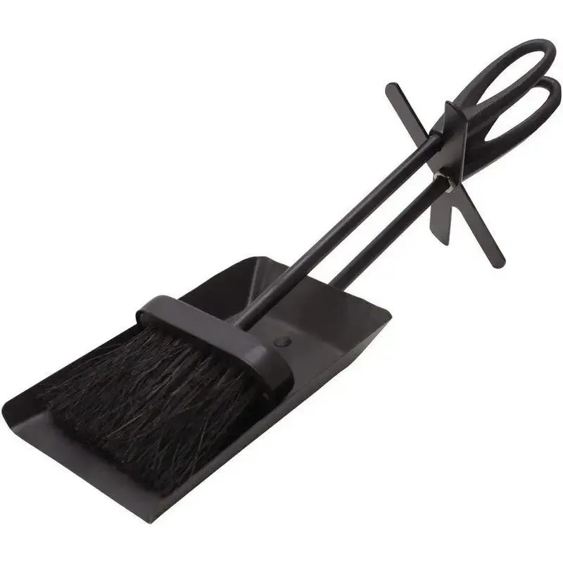 JVL Purbeck Fireside Coal Shovel & Brush Hearth Set - 2 Piece