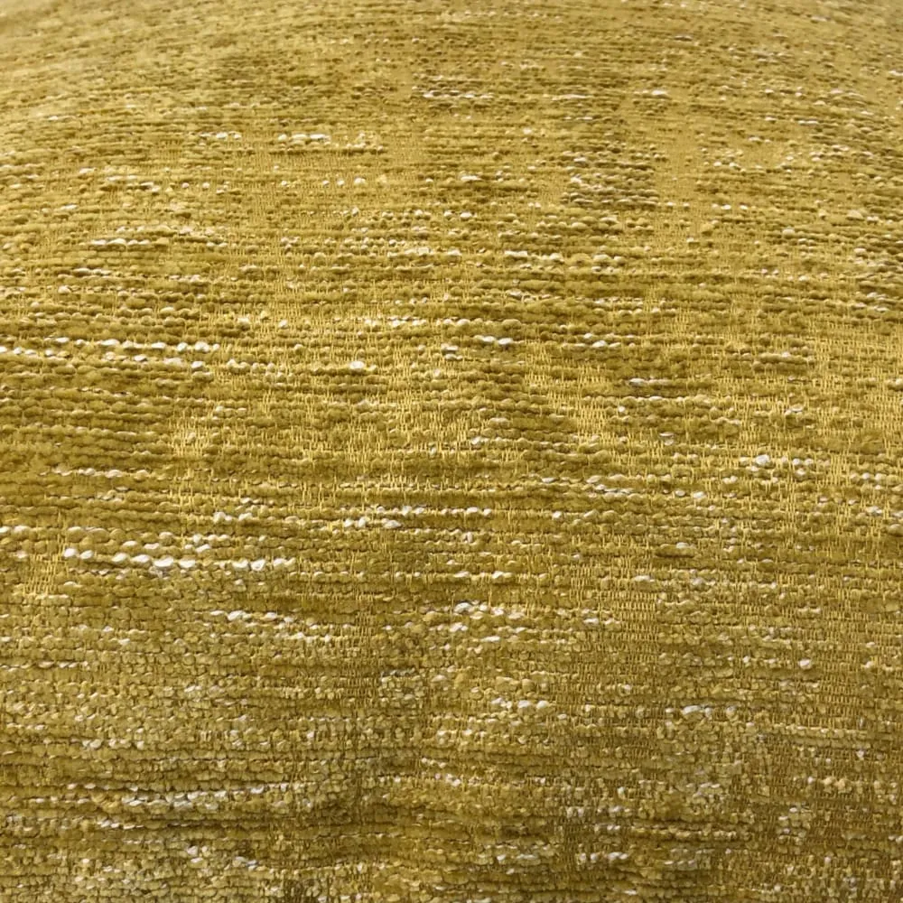 Knox Curry Gold Slub Textured Chenille Pillow Cover