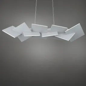 Konstrukt LED Linear Pendant in Titanium