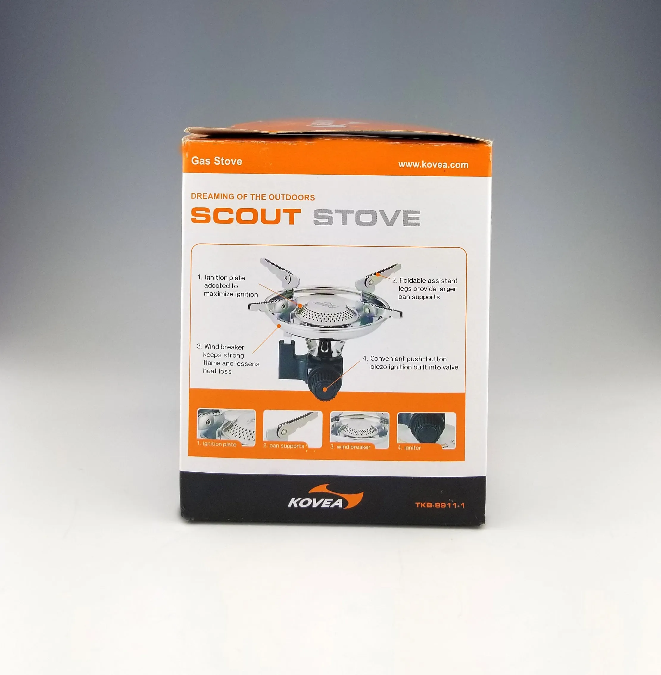 Kovea Scout Stove for the Adventure Skottle Grill