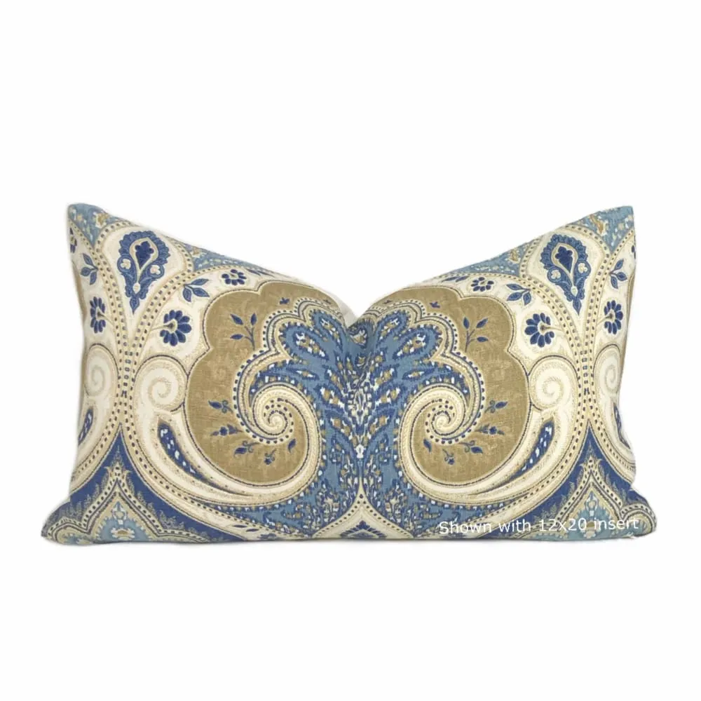 Kravet Latika Delta Paisley Medallion Pillow Cover