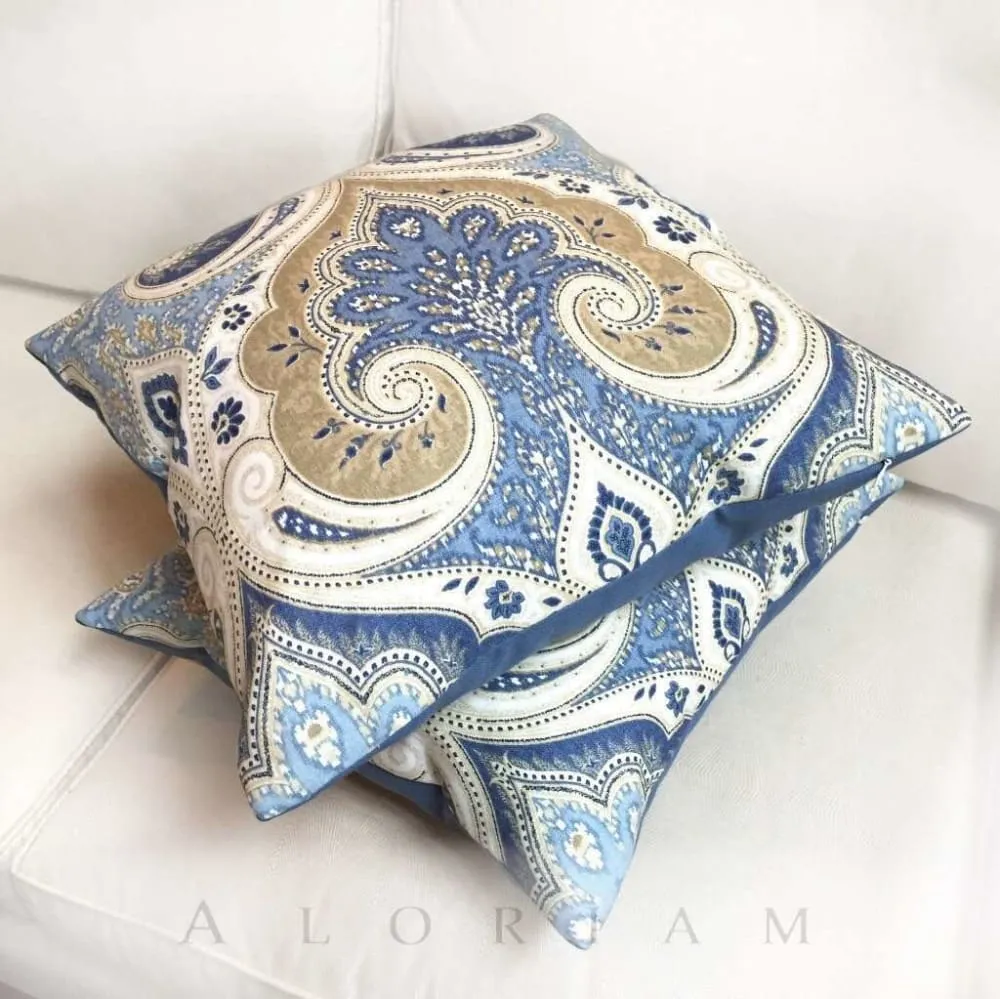 Kravet Latika Delta Paisley Medallion Pillow Cover