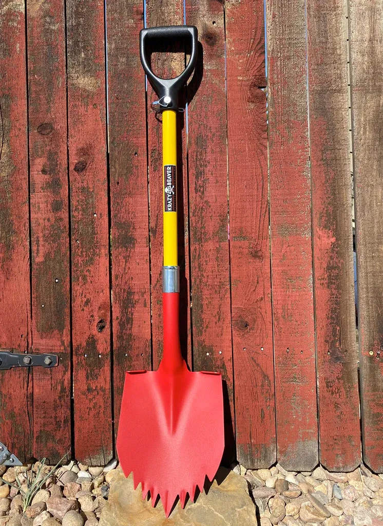 Krazy Beaver Shovel - Red Textured Head/Yellow Handle