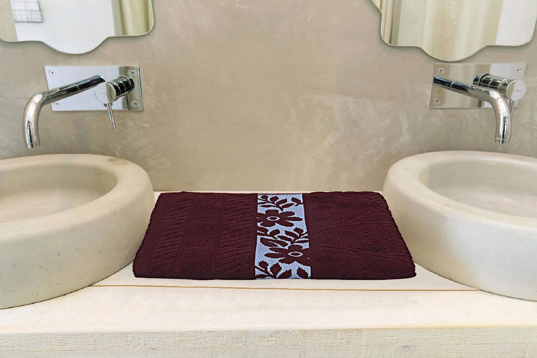 Kuber Industries 100% Cotton Bath Towel 27" x54” (Maroon) -CTKTC28902