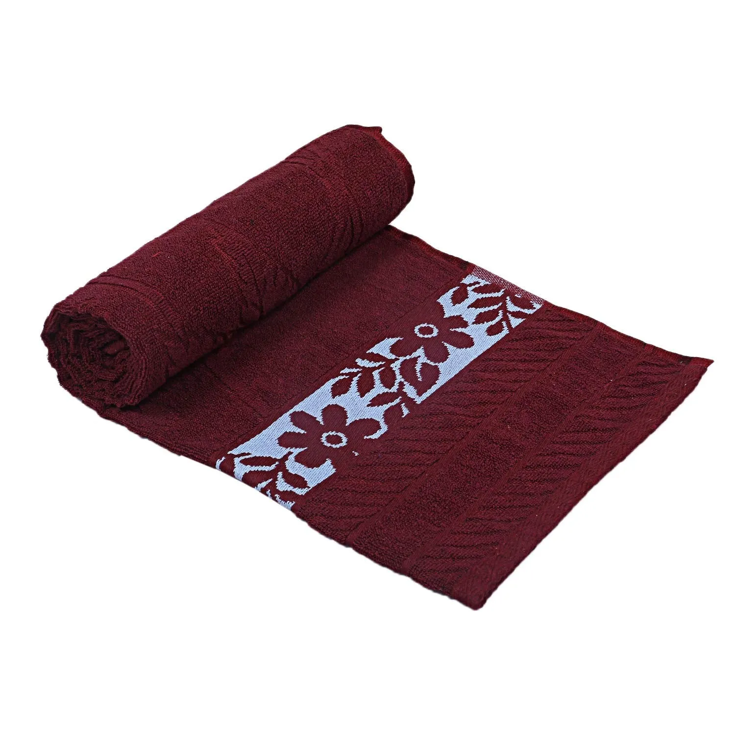 Kuber Industries 100% Cotton Bath Towel 27" x54” (Maroon) -CTKTC28902