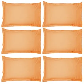 Kuber Industries Breathable & Soft Cotton Pillow Cover for Sofa, Couch, Bed - 29x20 Inch, Set of 6 (Beige)