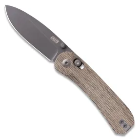 Lander 3 Pocket Knife - Moondust Micarta - Clutch Lock